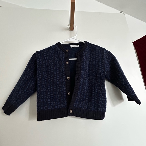Baby Celine Button Down Cardigan 9-12 months navy blue - Picture 2 of 4